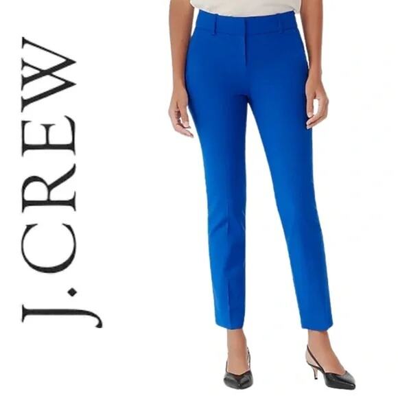 J.Crew Martie Slim Crop Pants – Royal Blue – Size 6 - Picture 4 of 7